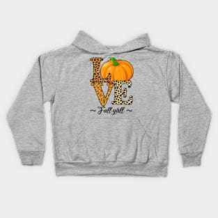 Love Fall Y'all Kids Hoodie